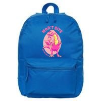 Dinosaur Dino And Daddysaurus Trex Funny Gift 16 in Basic Backpack