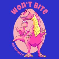 Dinosaur Dino And Daddysaurus Trex Funny Gift 16 in Basic Backpack