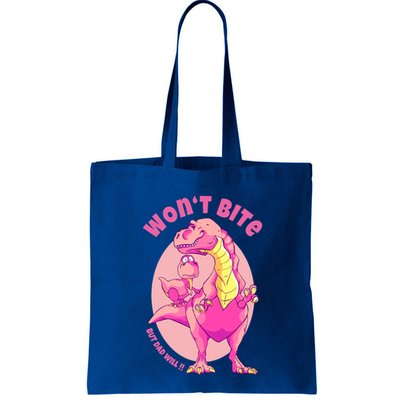 Dinosaur Dino And Daddysaurus Trex Funny Gift Bag