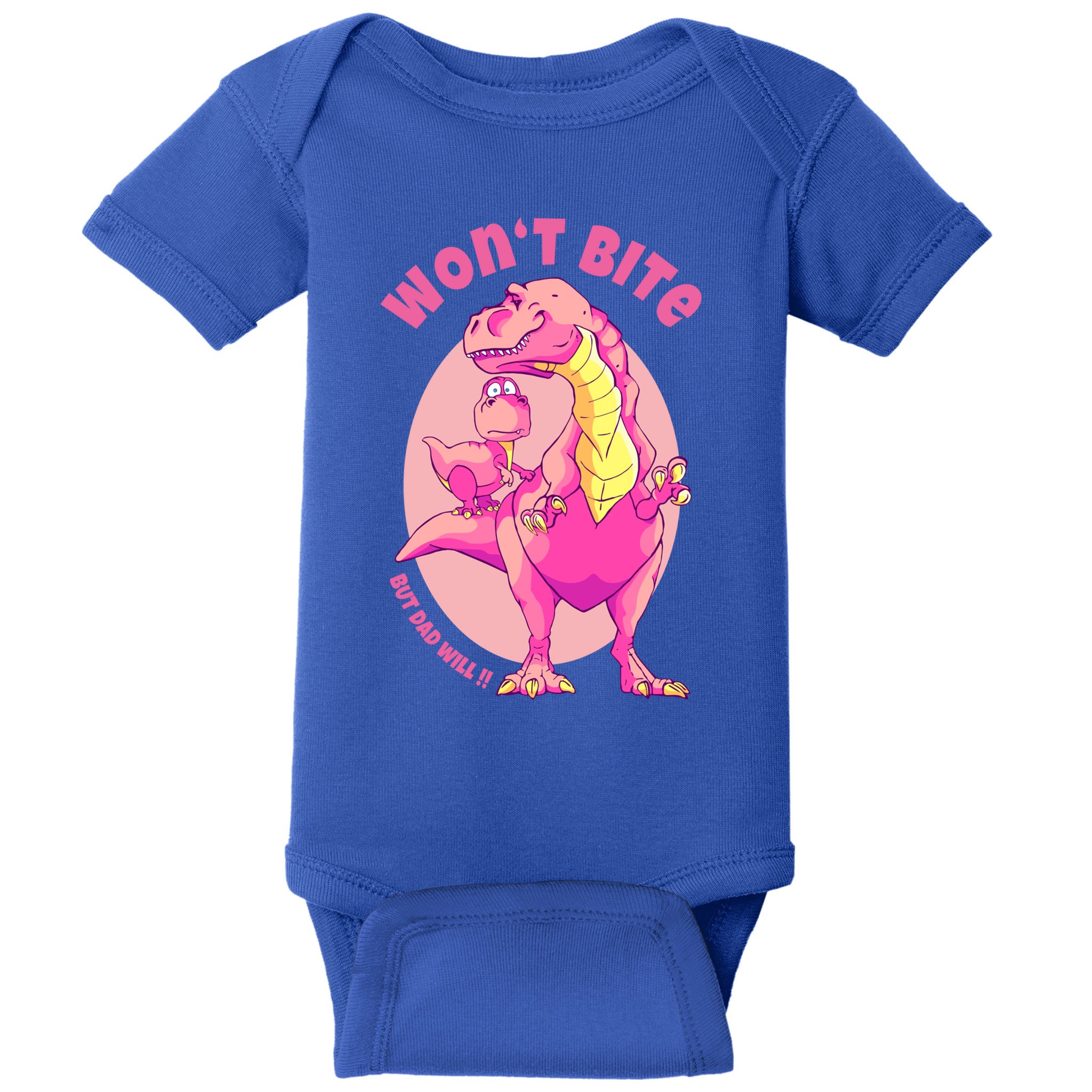 Dinosaur Dino And Daddysaurus Trex Funny Gift Baby Bodysuit