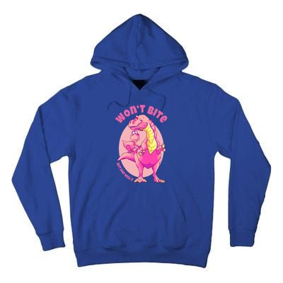 Dinosaur Dino And Daddysaurus Trex Funny Gift Tall Hoodie