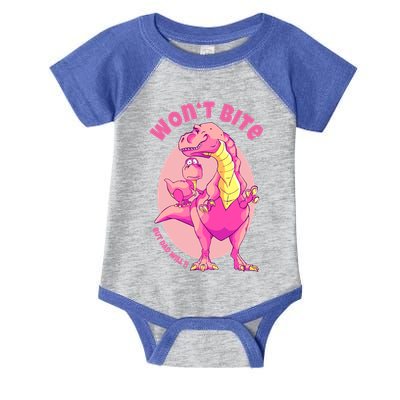 Dinosaur Dino And Daddysaurus Trex Funny Gift Infant Baby Jersey Bodysuit