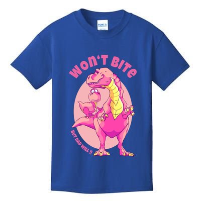 Dinosaur Dino And Daddysaurus Trex Funny Gift Kids T-Shirt