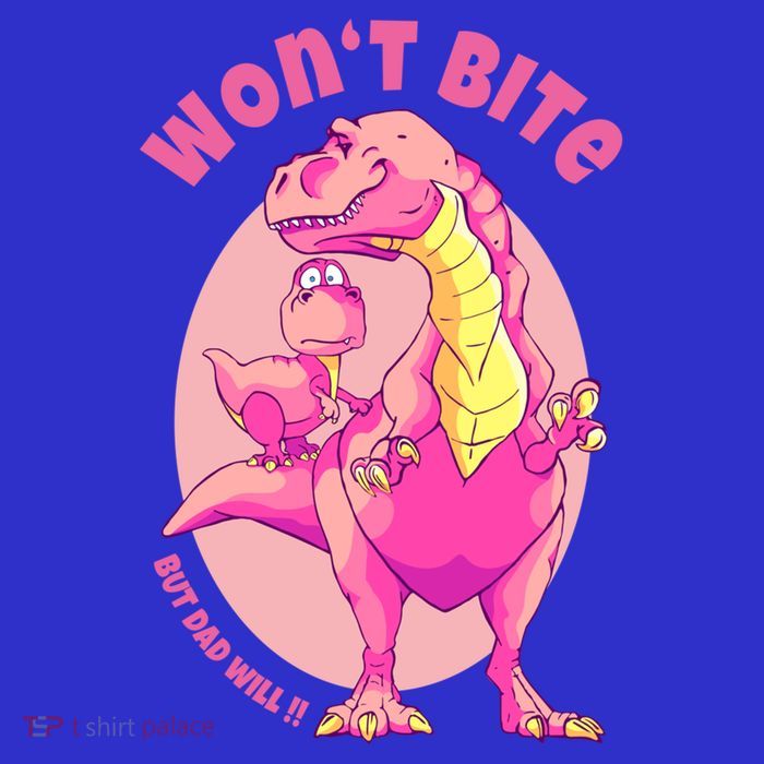 Dinosaur Dino And Daddysaurus Trex Funny Gift Zip Tote Bag