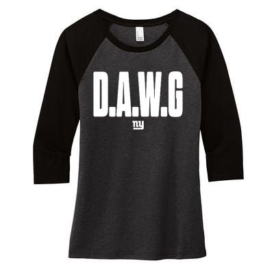 D.A.W.G Women's Tri-Blend 3/4-Sleeve Raglan Shirt