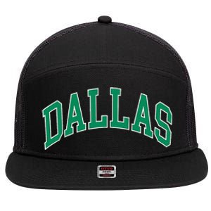 Dallas 7 Panel Mesh Trucker Snapback Hat