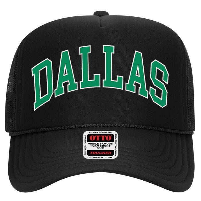 Dallas High Crown Mesh Back Trucker Hat