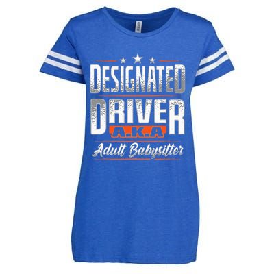 Designated Driver Adult Babysitter Pun For Driving Volunteer Enza Ladies Jersey Football T-Shirt