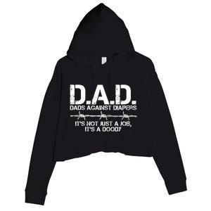 D.A.D. Dads Against Diapers It's Not Just A Job Men's Humor Funny Crop Fleece Hoodie