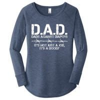 D.A.D. Dads Against Diapers It's Not Just A Job Men's Humor Funny Women's Perfect Tri Tunic Long Sleeve Shirt