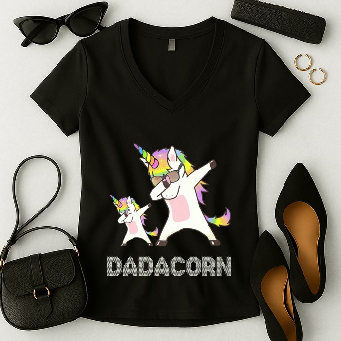 Dadacorn Women's V-Neck T-Shirt