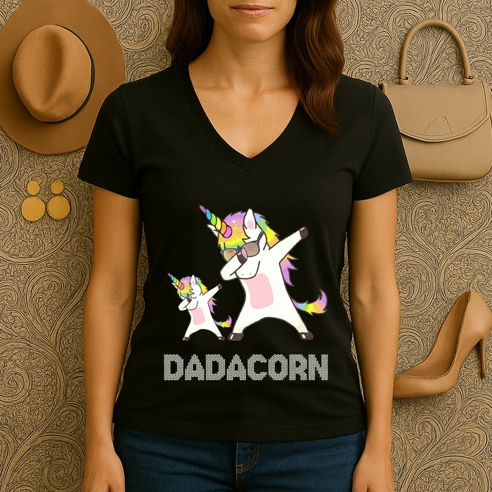 Dadacorn Women's V-Neck T-Shirt