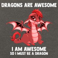 Dragons Dragons Are Awesome I'm A Dragon Girls Cotton Canvas Backpack