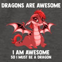 Dragons Dragons Are Awesome I'm A Dragon Girls Vector Backpack