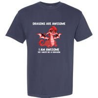 Dragons Dragons Are Awesome I'm A Dragon Girls Garment-Dyed Heavyweight T-Shirt