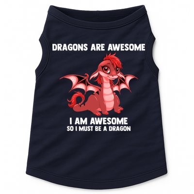 Dragons Dragons Are Awesome I'm A Dragon Girls Doggie Tank