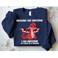 Dragons Dragons Are Awesome I'm A Dragon Girls Sweatshirt