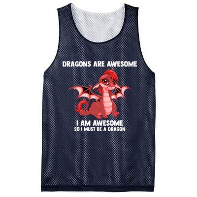 Dragons Dragons Are Awesome I'm A Dragon Girls Mesh Reversible Basketball Jersey Tank