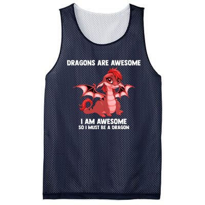 Dragons Dragons Are Awesome I'm A Dragon Girls Mesh Reversible Basketball Jersey Tank