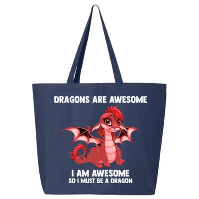 Dragons Dragons Are Awesome I'm A Dragon Girls 25L Jumbo Tote
