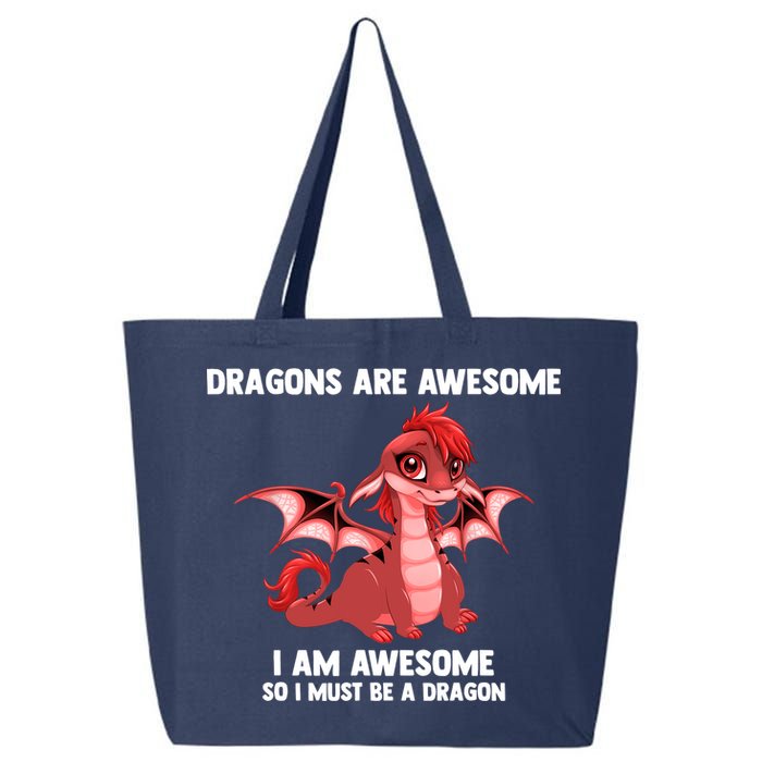 Dragons Dragons Are Awesome I'm A Dragon Girls 25L Jumbo Tote