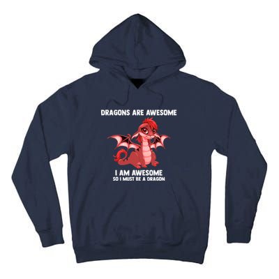 Dragons Dragons Are Awesome I'm A Dragon Girls Tall Hoodie