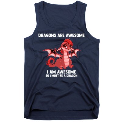 Dragons Dragons Are Awesome I'm A Dragon Girls Tank Top
