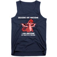 Dragons Dragons Are Awesome I'm A Dragon Girls Tank Top