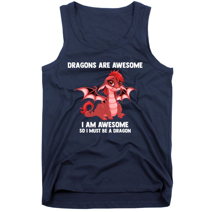 Dragons Dragons Are Awesome I'm A Dragon Girls Tank Top