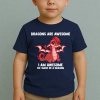 Dragons Dragons Are Awesome I'm A Dragon Girls Toddler T-Shirt