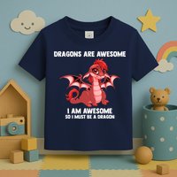 Dragons Dragons Are Awesome I'm A Dragon Girls Toddler T-Shirt