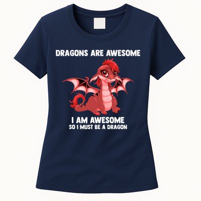 Dragons Dragons Are Awesome I'm A Dragon Girls Womens T-Shirt