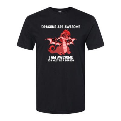 Dragons Dragons Are Awesome I'm A Dragon Girls Softstyle CVC T-Shirt