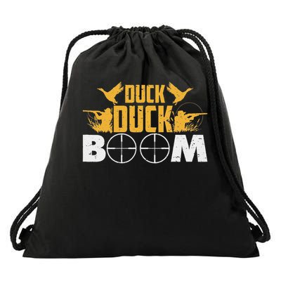 Duck Duck Boom Duck Duck Trees Hunter Women Drawstring Bag