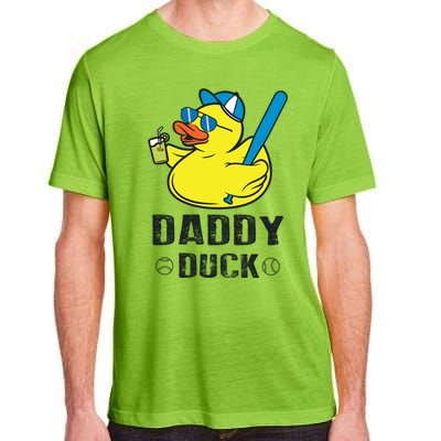 Daddy Duck Baseball Dad Rubber Duck Gift Adult ChromaSoft Performance T-Shirt