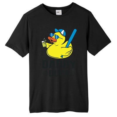 Daddy Duck Baseball Dad Rubber Duck Gift Tall Fusion ChromaSoft Performance T-Shirt