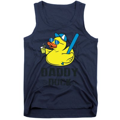 Daddy Duck Baseball Dad Rubber Duck Gift Tank Top