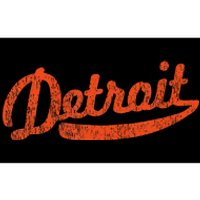 Distressed Detroit Baseball Stuff Vintage Detroit Bumper Sticker