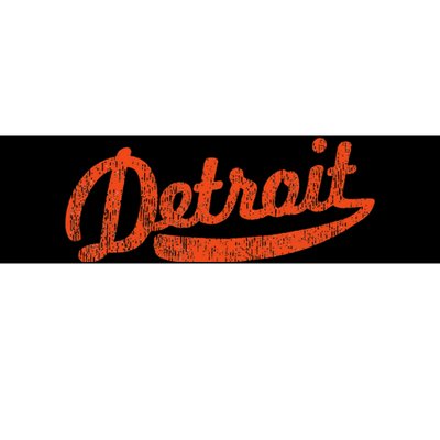 Distressed Detroit Baseball Stuff Vintage Detroit Bumper Sticker