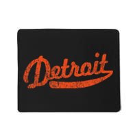 Distressed Detroit Baseball Stuff Vintage Detroit Mousepad