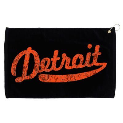 Distressed Detroit Baseball Stuff Vintage Detroit Grommeted Golf Towel