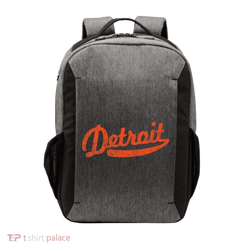 Distressed Detroit Baseball Stuff Vintage Detroit Vector Backpack