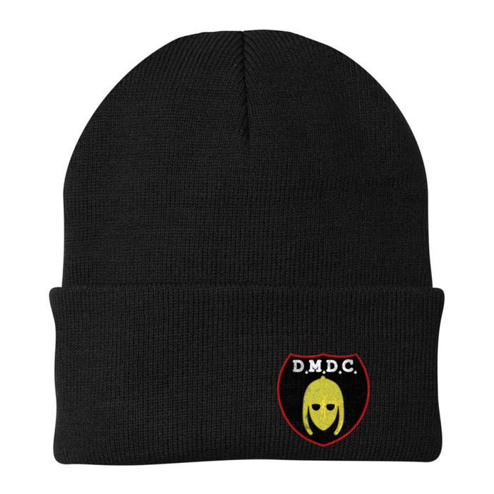 Dmdc Detectorists Badge Distressed Knit Cap Winter Beanie