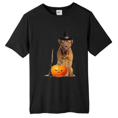 Dogue De Bordeaux Witch Hat Halloween Dog Tall Fusion ChromaSoft Performance T-Shirt