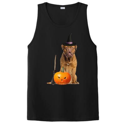 Dogue De Bordeaux Witch Hat Halloween Dog PosiCharge Competitor Tank