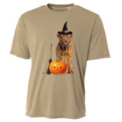 Dogue De Bordeaux Witch Hat Halloween Dog Cooling Performance Crew T-Shirt