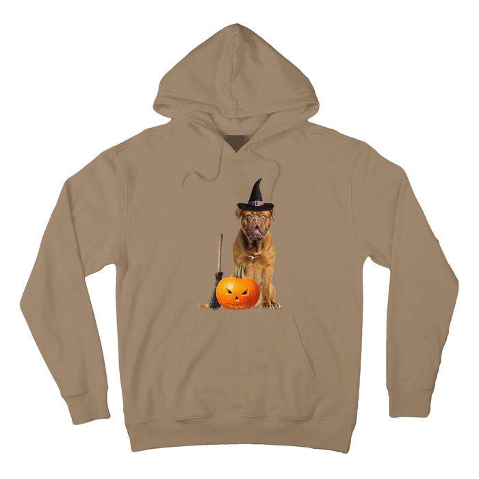 Dogue De Bordeaux Witch Hat Halloween Dog Hoodie