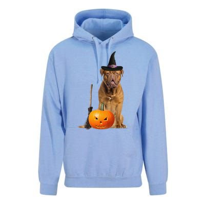 Dogue De Bordeaux Witch Hat Halloween Dog Unisex Surf Hoodie