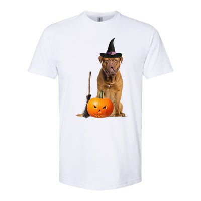 Dogue De Bordeaux Witch Hat Halloween Dog Softstyle CVC T-Shirt