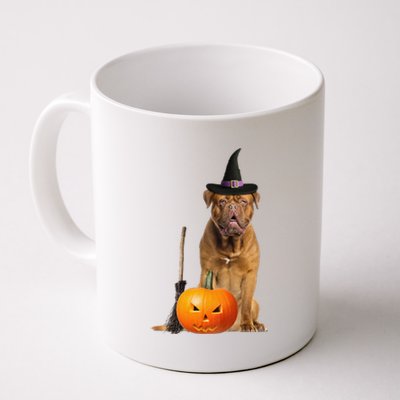 Dogue De Bordeaux Witch Hat Halloween Dog Coffee Mug